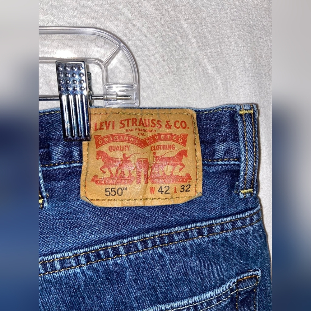 Levi's Men's Straight Blue Jeans 550 - Picture 8 of 8